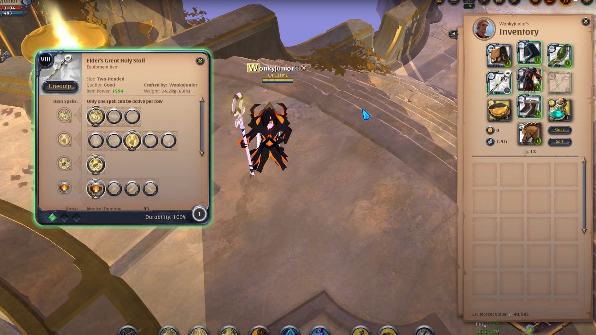 Great Holy Staff build in Albion Online (Image via Sandbox Interactive)